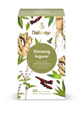Dallmayr Ginseng / Ingwer BIO Gr&uuml;ner Tee